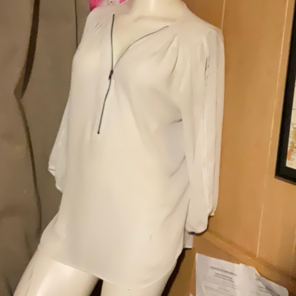 White zip top